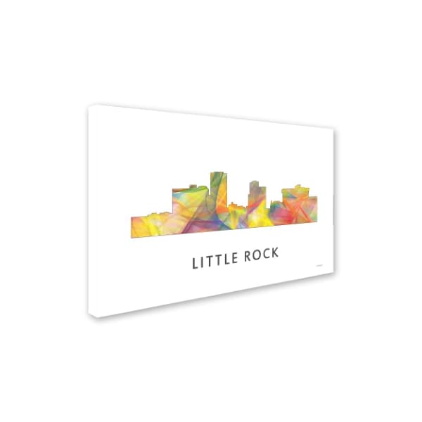 Marlene Watson 'Little Rock Arkansas Skyline WB-1' Canvas Art,16x24